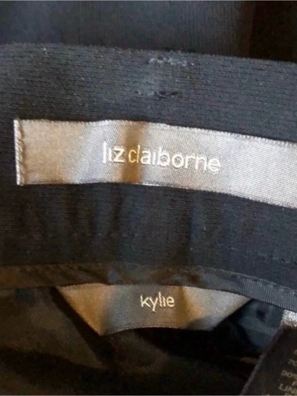 New Liz Claiborne Kylie Black Straight Leg Dress Pants Trousers Women’s Size 14